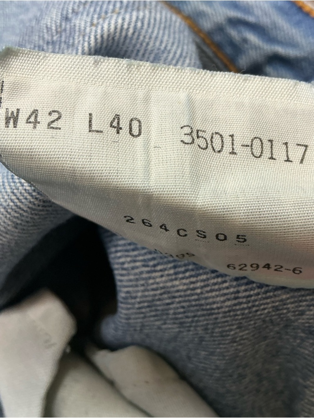 Vintage Levi’s 501XX 90s straight leg jeans USA made - Picture 5 of 10